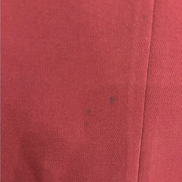 Theory A-Line Short Sleeve Mini Dress Burgundy Size 2 - Picture 4 of 4